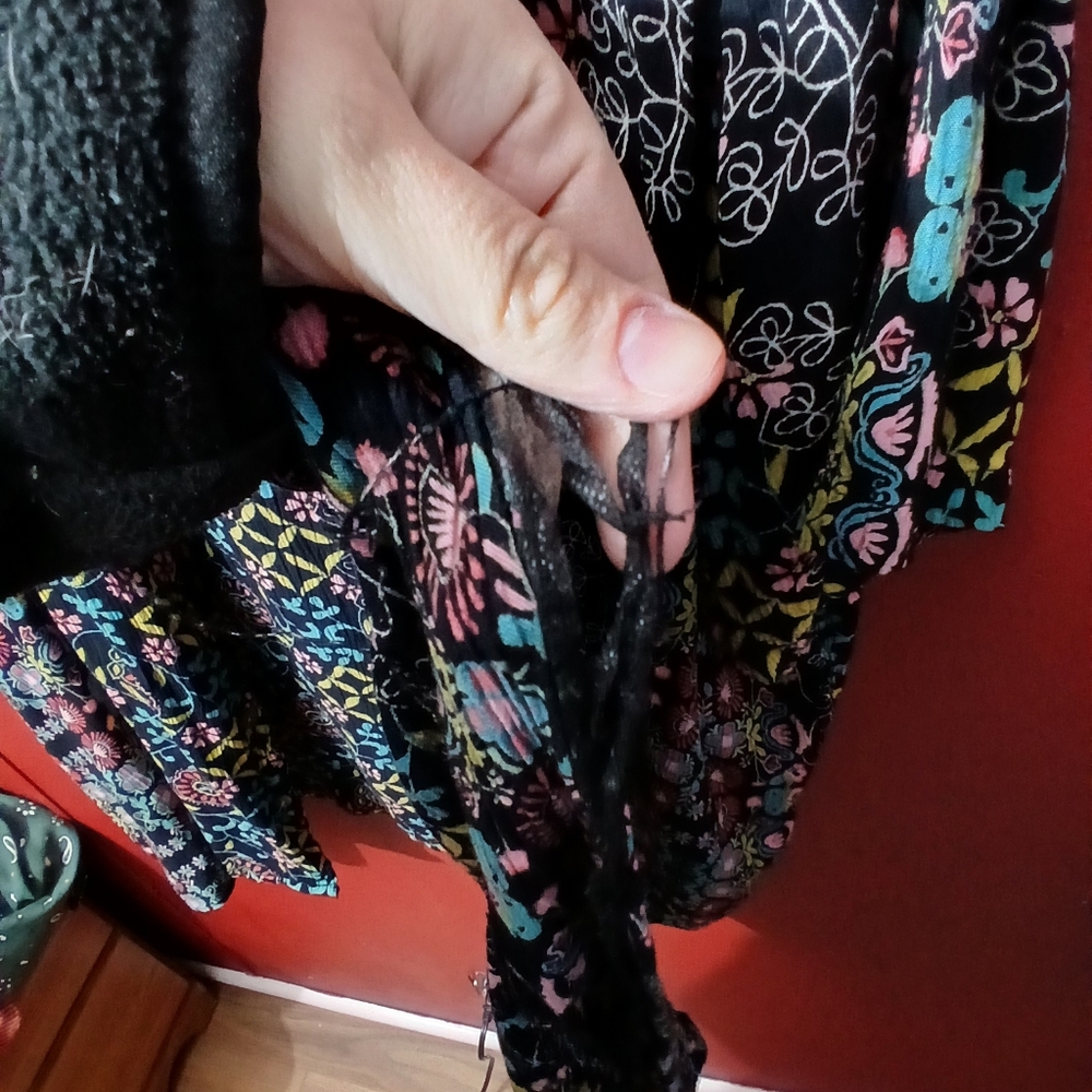 Multicolor Patterned Earthbound Xxl Button Up Shi… - image 4